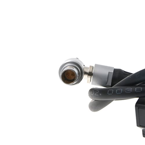 for Anton Bauer Power Cable D-tap to Right Angle 2 Pin Male Rotate 180 Degree for Zacuto Gratical Eye Viewfinder