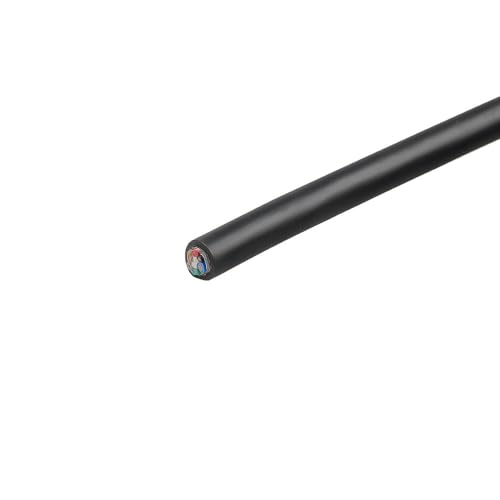 Uonecn HR10A-7P-6S Hirose 6 Pin Female to Open End Cable, Industrial Machine Vision Power I/O Trigger Cable, High Flex Shielded for Basler, Keyence, Cognex, Sony CCD, Hikvision, B-Type 16.4FT/5M Right angle 6 Pin B-Type