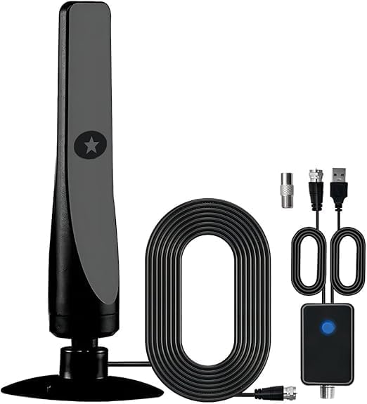 Wave max Tv Antenna 2024, Wave max Tv Antenna Signal Booster, Coverage Up to 500 Miles, Supports 4k Indoor Full Hd Smart Tv.