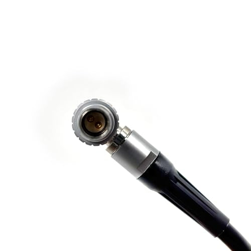 0B 2 Pin LEMO-Compatible Male to 0B 2 Pin LEMO-Compatible Male Right Angle Power Cable Compatible with Teradek Bond, ARRI Alexa, Z CAM E2, DJI RS2/RS3, Tilta Float, Vaxis, SmallHD, Blackmagic, 39”