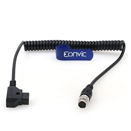 Cables- B4 2/3" D-Tap to Hirose 12Pin Power Cable for Fujinon, Nikon, Canon Angenieux Dtap to Hirose 12pin cable
