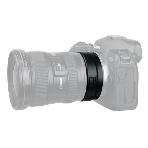Canon EF to RF Lens Mount Adapter for Canon EF/EF-S Lenses – EF-EOS R Adapter Compatible with EOS R/RP/R5/R6/R7/R10 Mirrorless Cameras blacks