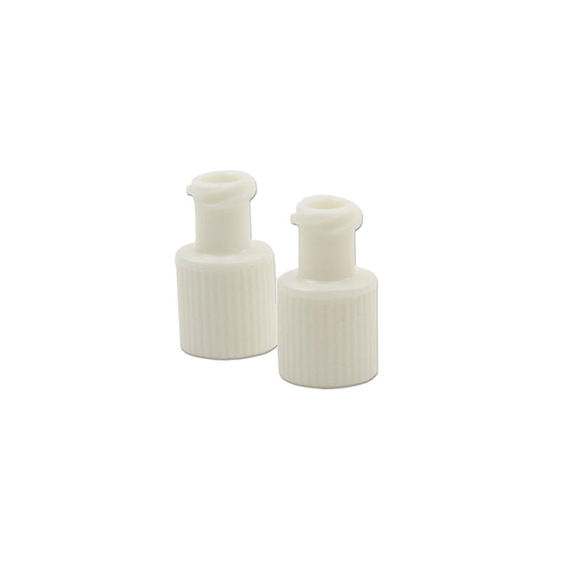 [AUSTRALIA] - Teqler Luer Lock Combination Stoppers, Pack of 100, White 
