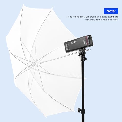 GODOX AD-E2 2-Pack Flash Holder Metal Bracket Mount with 1/4'' Screw Umbrella Holder for AD200 AD200Pro AD100Pro AD300 Pro 2 Pack