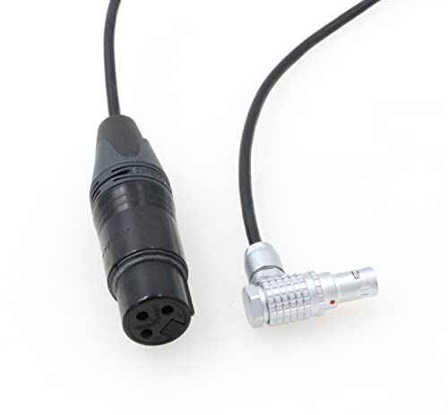 3 Pin XLR Female to Right Angle 0B 6 Pin Male Audio Cable for ARRI Alexa Mini LF Camera