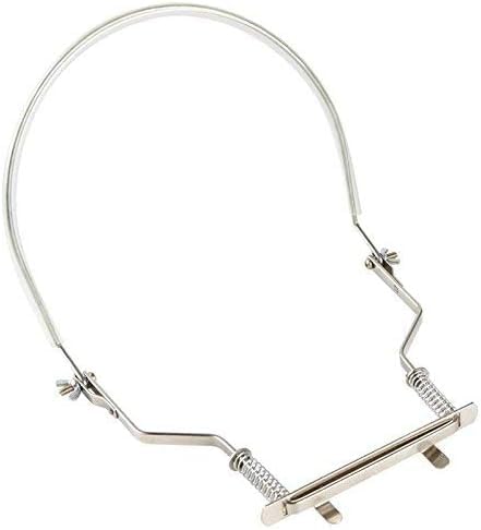 [AUSTRALIA] - Hohner Harmonica Holder HH01,10 Hole Professional Harmonica Holder Neck, Anti-Scratch Adjustable Harmonica Neck Brace,Hands-Free & Juliet Music Note Sticker Silver 