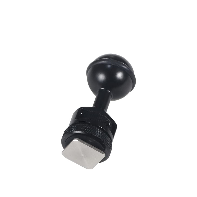 [AUSTRALIA] - FEICHAO 1 Inch Ball Mount Head Adjustable Adapter with Cold Shoe Base for Underwater Camera Case Video Flash (Kit A) Kit A 