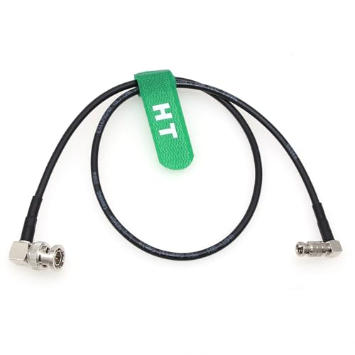 6G SDI Video Cable for Blackmagic Micro Studio Camera 4K G2, Video Assist 4K 5" Monitor, Right Angle HD Micro BNC to BNC High Density 15cm