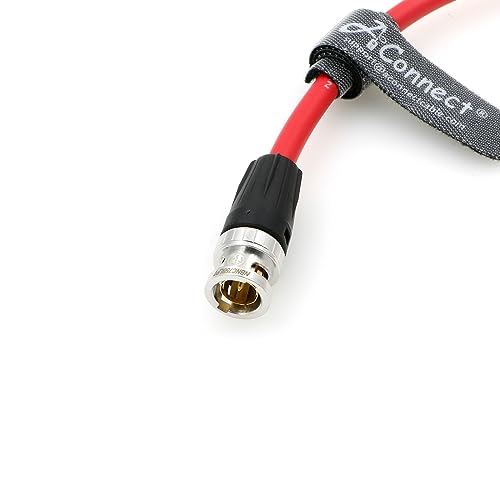 12G HD BNC SDI BNC Cable Orignial Neutrik BNC Male to Male 75 Ohm Coaxial Cable for 4K Video Camera (Red 1M) Red