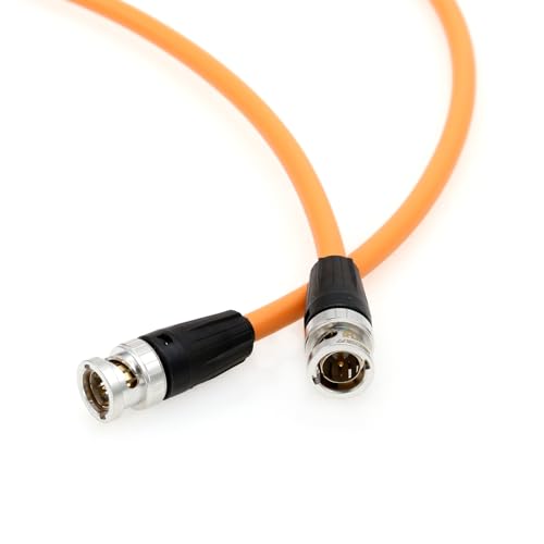 12G SDI 4K 60p Video Cable for Sony Venice FX9 FX6 Alexa Komodo Camera Canon C300 III SmallHD Atomos Monitor, BNC 75 ohm Coaxial Shielded (50cm, Orange) 50cm