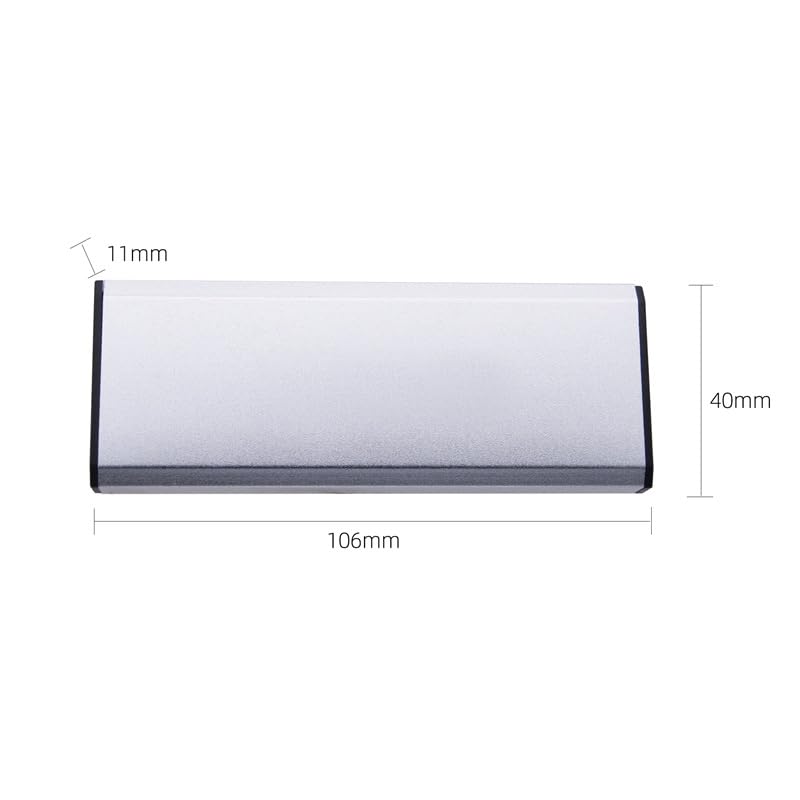 MacBook Pro SSD Enclosure 7+17 Pin, USB 3.0 5Gbps Hard Drive External Case for Apple MacBook Pro Retina A1425 EMC 2557/2672(Late 2012-Early 2013), A1398 EMC 2512/2673(Mid 2012-Early 2013 Enclosure for 7+17 Pin MacBook Pro SSD