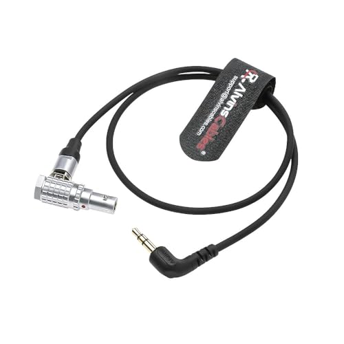 Alvin's Cables Timecode Cable for Tentacle Sync Timecode Generator to ARRI Alexa Sound Devices 3.5mm TRS to 5 Pin Cable 50cm| 19.7inches 50cm right angle 5 pin TC direction: 3.5mm→5 Pin