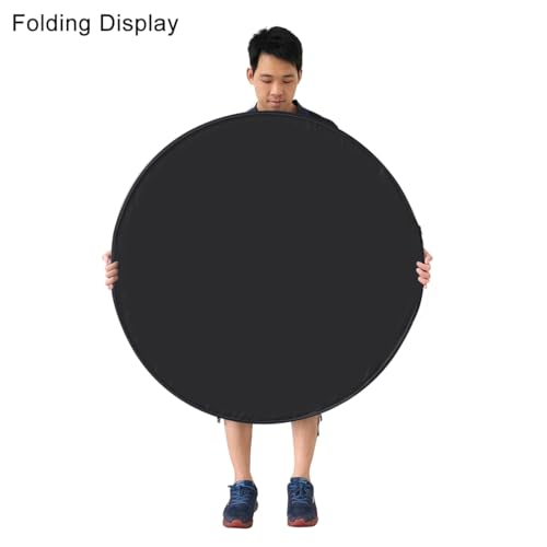 PULUZ 32inch/80cm Light Reflector Diffuser 5 in 1 Collapsible Multi Disc with Bag - Translucent, Silver, Gold, White and Black for Studio Photography Lighting Outdoor 80cm/32inch