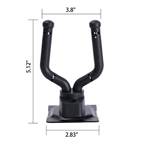Guitar Hook Slatwall Adjustable Guitar Wall Mount Stand Hangers Guitar Bass Accessories Perfectly Display Musical Instruments for Musical Retail Shop,Bedroom,Playroom,Bar,Rehearsal Space 4-Pack
