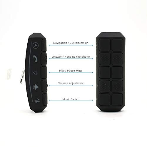 Car DVD GPS Player Wireless Remote Controller, Steering Wheel Remote Control Button for Car Navigation DVD 2 din Radio Bluetooth Steering Control