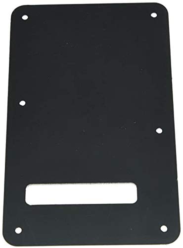 Dopro Strat Guitar Back Plate ST Trem Tremolo Cover fits USA/Mexican Standard FD Stratocaster Black 3 Ply