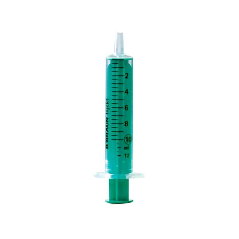 Disposable Syringes Injector Syringes Individually Sterile Packed 10 ml Green Pack of 100