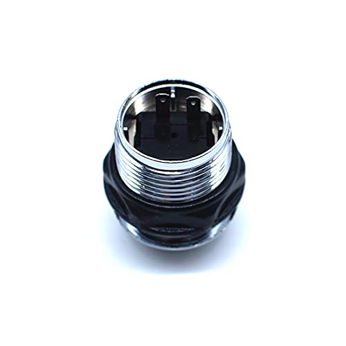Arcity 5 Pcs 24mm Arcade Push Buttons Round Chrome Plated Silver Jamma MAME Video Game Parts Console Machine DIY New, HY-SHANL116