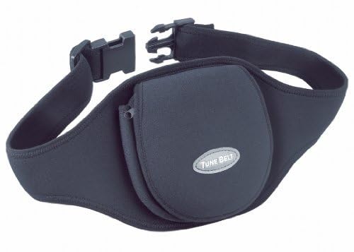 [AUSTRALIA] - Tune Belt Portable CD Player Belt – Deluxe Sport Fanny Pack Waist Holder Carrier Case for Walking, Working Out, Hiking, Yard Work, Exercising at Gym and More - Black 