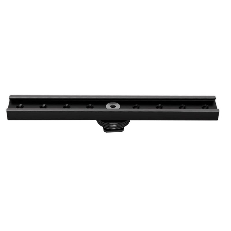 [AUSTRALIA] - BGNing Dual Cold Shoe Extension Bar, Cold Shoe Splitter, 18cm Extension Rail Bracket Bar 1/4" Screw Cold Shoe Mount for Flash Speedlite Video Light Microphone 