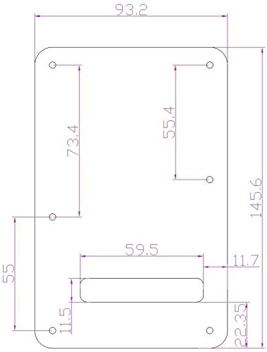 Dopro Strat Guitar Back Plate ST Trem Tremolo Cover fits USA/Mexican Standard FD Stratocaster Black 3 Ply