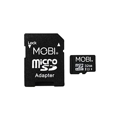 MOBI 32GB MicroSDHDC Memory Card and Adapter, Micro SD Card, microSD Card, Memory Card