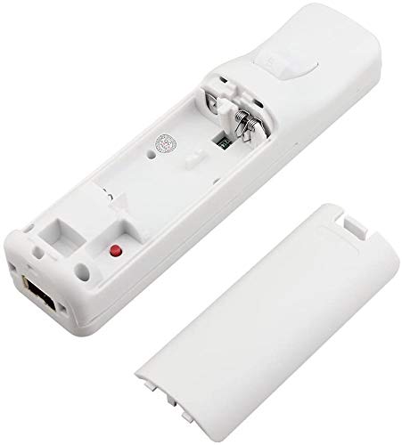 Remote Controller for Wii, Wii Remote and Nunchuck Controllers with Silicon Case and Strap for Wii and Wii U (White) White