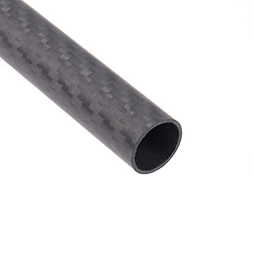 FocusFoto 15mm Carbon Fiber Rods 40cm/16inch Length for 15mm Rod Rail Support System DSLR Camera Rig (Pack of 2) Length 40cm/16inch Diameter 15mm