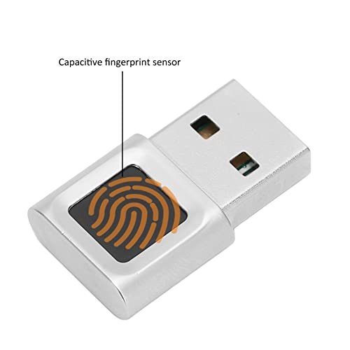 GOWENIC USB Fingerprint Reader, Portable Security Key Biometric Fingerprint Scanner USB Fingerprint Key Reader for Windows 10 11 32/64 Bits, 360 Degrees Touch