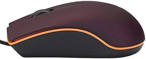 Wired Mouse, USB Wired Computer Mouse for Right or Left Hand, Ergonomic Computer Mouse with Durable Clicks for PC, Computer, Laptop, Desktop, Chromebook, Notebook, Mac (Black)