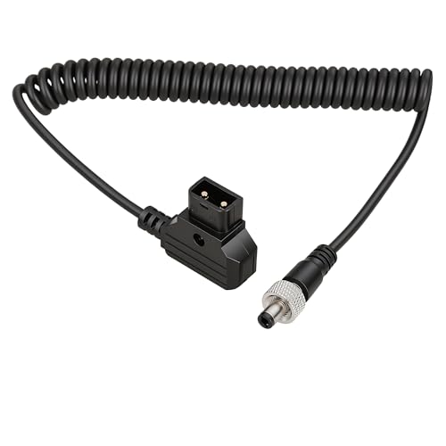 D-Tap to Decimator MD-HX and DMON Barrel Power Cable for Camera Motion Research Coiled cable Straight DC