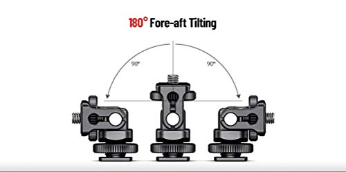 Sunwayfoto HB-03 Shoe Mount Tilt Head w Adjustable Tension Multi-Purpose Sunway