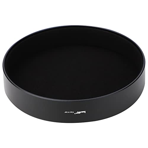 Haoge Lens Hood Metal Square Bayonet for Fujifilm Fuji Fujinon XF 18mm F1.4 R LM WR Lens with Metal Front Cap Kit, Replaces Fuji xf18mmf/1.4 Lens Hood LH-XF18 on Camera X-T4 X-S10 X-T30 XE4