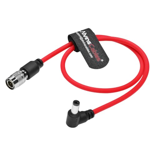 Alvin's Cables Ultra Soft DC to Hirose 4 Pin Power Cable for Sound Devices 633| 644| 688, Zoom F4|F8, ZAXCOM 45cm|17.7inches 45cm ultra soft straight 4 pin