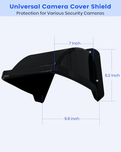 Universal Security Camera Sun Rain Cover Shield for Outdoor CCTV Camera 1 Pack