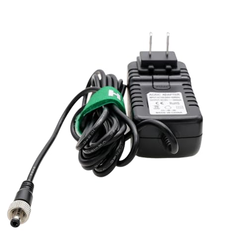 12V Locking DC Power Supply for Blackmagic Studio Camera 4K 6K Pro, Video Assist 5" 7" Monitor, Atomos Ninja V Inferno, Hollyland Mars 400s, SmallHD 702 Video Wireless Transmission Straight DC, 12V 3A