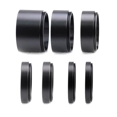 M48 2-Inch Telescope Extension Tube Kit, M48x0.75, 7-Piece Extension Tube Set – 2" / 7-Piece