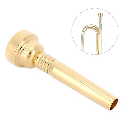 Trumpet Mouthpiece 17C,Gold Mouthpiece Brass Plated Mouthpiece Trumpet Musical Instrument Accessories