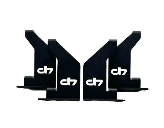 Droppin HZ Car Audio 2HD Mini 2 Amp Rack, Compact Steel Audio Equipment Rack for Motorcycle Installs, Black Powder Coat Finish, Racks for Sound Equipment, Amplifiers Not Included