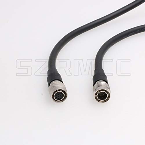 SZRMCC Hirose 12 Pin Male to Female High Flex CCXC Extension Cable for Sony CCD DXC 950 Intercon VCP Hitachi C101 Cameras Industrial Machine Vision (2m/6.5ft) 2m/6.5ft