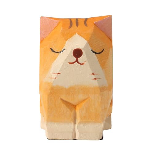 Wooden Orange Cat Hot Shoe Cover for Fuji X100VI XT5 XT4 XT3 XT30III hot shoe cover - Orange cat