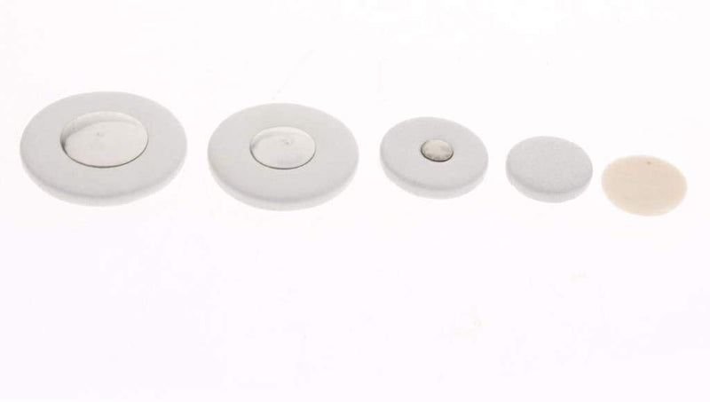 28 Pieces Clarinet Pads Replacement Set Bass Clarinet Woodwind Instrument Pads White 16MM-30.6MM