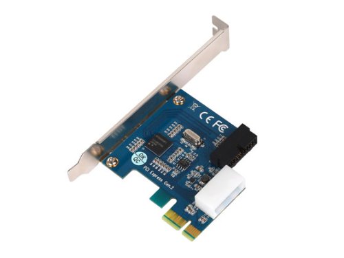 Silverstone Tek EC03S-P PCI Express Card with USB 3.0 Internal 19-pin Dual Port Connector with USB 3.0 Front IO Ports