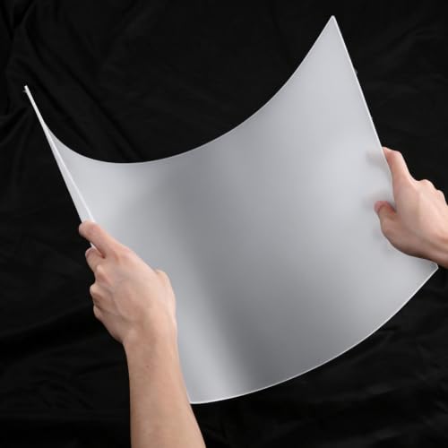 4 Pieces 11.8" x 23.6" x 0.08" Plastic LED Light Diffuser Board Sheets 11.8" x 23.6" x 0.08" White