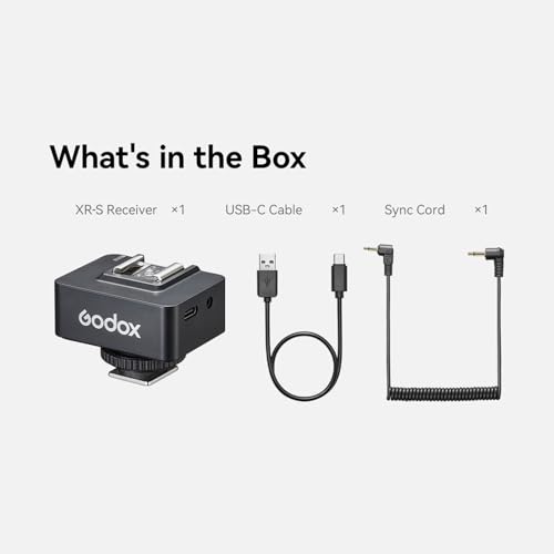 Godox XR-S TTL Wireless Receiver Kit, Built-in Lithium Battery For Sony