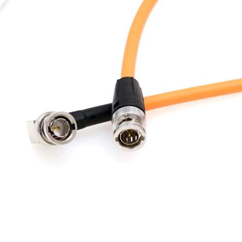 12G 4K Raw SDI Coaxial Video Cable BNC for ARRI Steadicam Transvideo Starlite Blackmagic Studio Canon Sony Camera Teradek Bolt SmallHD Feelworld Monitor 80cm Orange