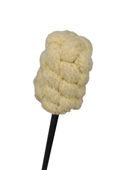 Fire Eating Torch – 2 Inch Woven Kevlar MoonBlaze Head – 17 Inches Long – Sold Individually – Fire Breathing, Spitting, Blower, Circus, Flow, Dance Prop – For Festivals & Performances – By FIRE MECCA Large