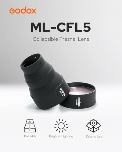 Godox ML-CFL5 Silicone Fresnel Attachment for ML100Bi and ML100R LED Lights