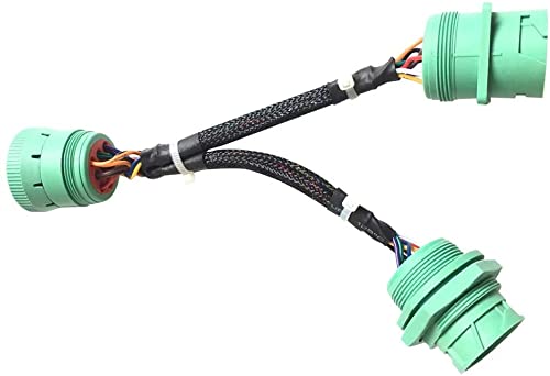 [AUSTRALIA] - Green Type 2 J1939 9pin Splitter Y Cable 