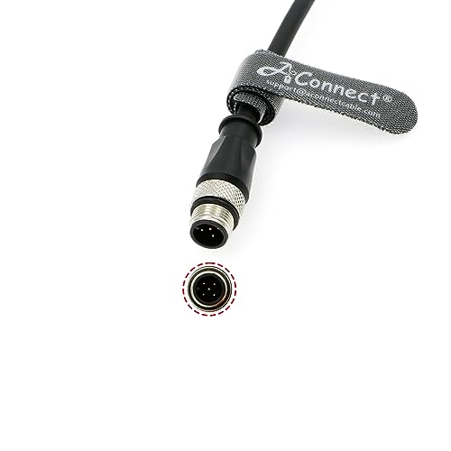 M12 A Code 5 Pin Male to Female Aviation Sensor Connector Industrial Cable for Device Network, Fieldbus Module 8M/26.24Ft